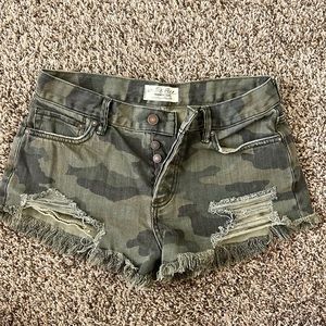 FreePeople Camo Shorts